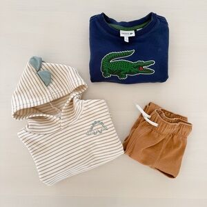 Kids 2T Bundle Lacoste Sweatshirt, Carter’s Hoodie and Joggers set